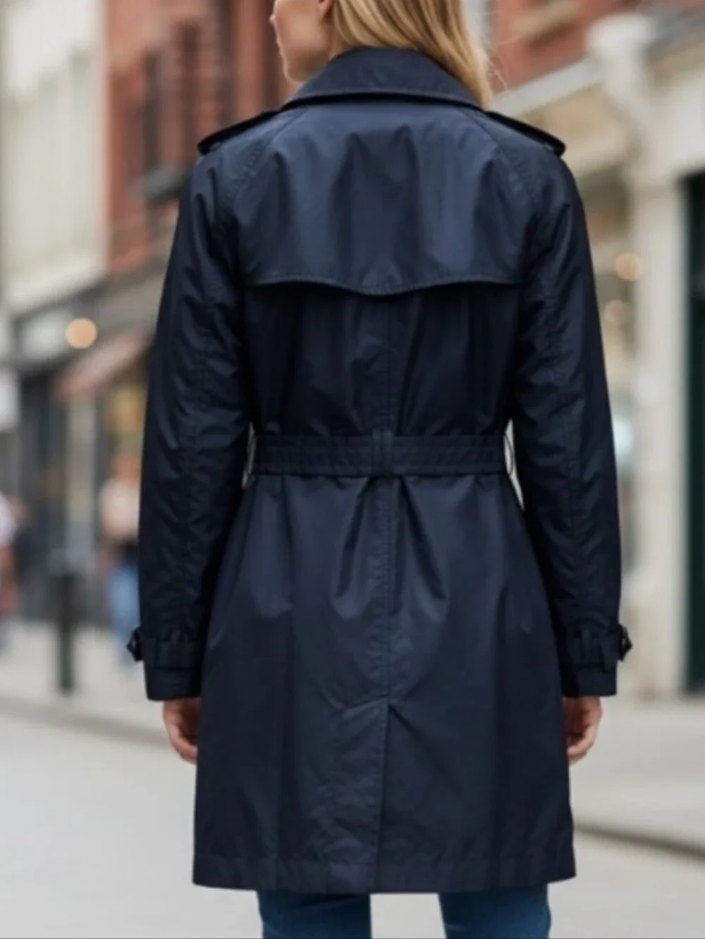 Burberry Classic Double Breasted Trench Coat Iconic Navy - Picture 2 of 16